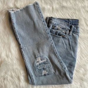 Point Sur by J. Crew Light Wash Distressed Ripped Jeans Size 30